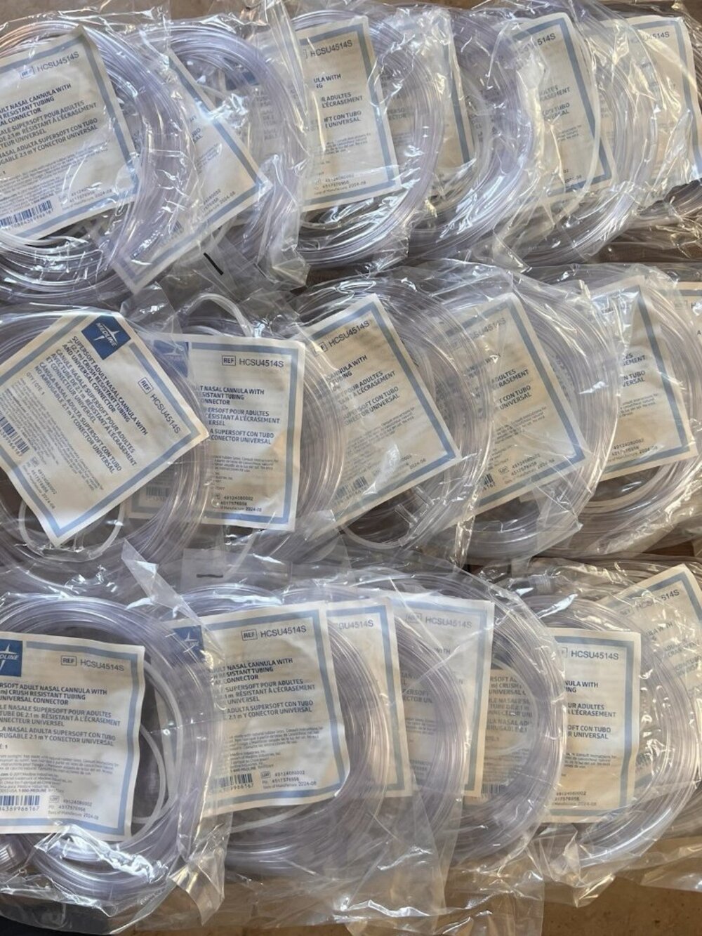 Medline 7ft SuperSoft Touch Cannula Oxygen Tubing HCSU4514S Lot of 19 2024
